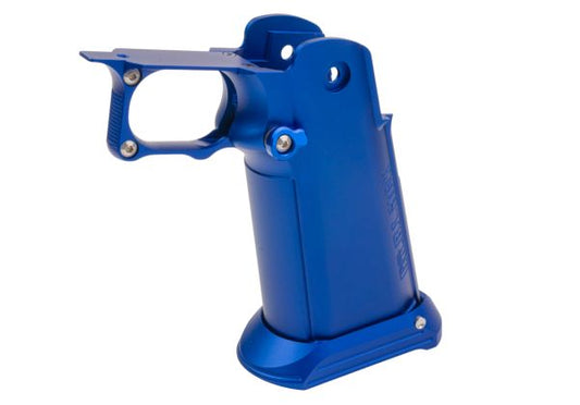 Dr. Black Tokyo Marui ハイキャパ GBB アルミグリップ (タイプ CLEAN、ブルー)-AIRSOFT GOGO エアガン・サバゲー用品通販