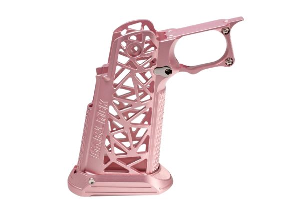 Dr. Black Tokyo Marui ハイキャパ GBB アルミグリップ (タイプA・ピンク)-AIRSOFT GOGO エアガン・サバゲー用品通販