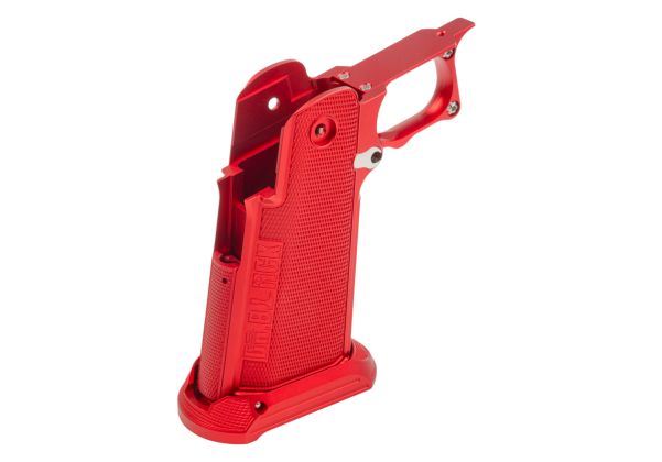 Dr. Black Tokyo Marui ハイキャパ GBB アルミグリップ (タイプB、赤)-AIRSOFT GOGO エアガン・サバゲー用品通販