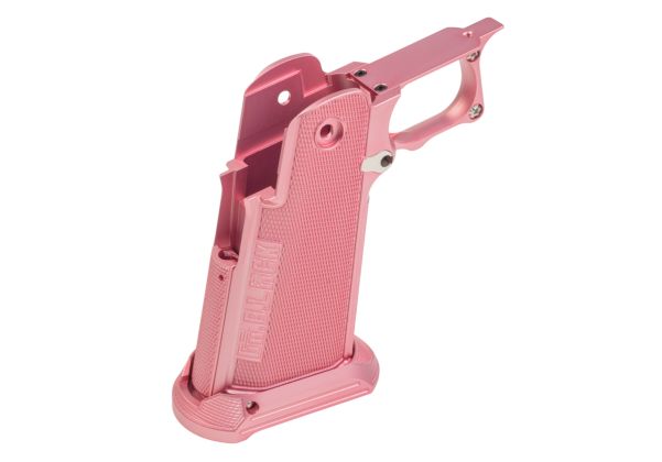 Dr. Black Tokyo Marui ハイキャパ GBB アルミグリップ (タイプB、ピンク)-AIRSOFT GOGO エアガン・サバゲー用品通販