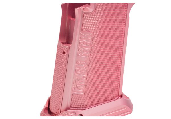 Dr. Black Tokyo Marui ハイキャパ GBB アルミグリップ (タイプB、ピンク)-AIRSOFT GOGO エアガン・サバゲー用品通販