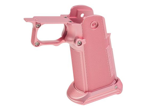 Dr. Black Tokyo Marui ハイキャパ GBB アルミグリップ (タイプB、ピンク)-AIRSOFT GOGO エアガン・サバゲー用品通販