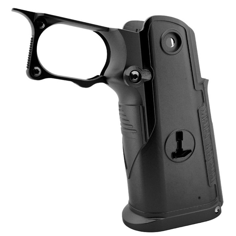 Dr. Black Tokyo Marui ハイキャパ GBB アルミグリップ (タイプC、ブラック)-AIRSOFT GOGO エアガン・サバゲー用品通販