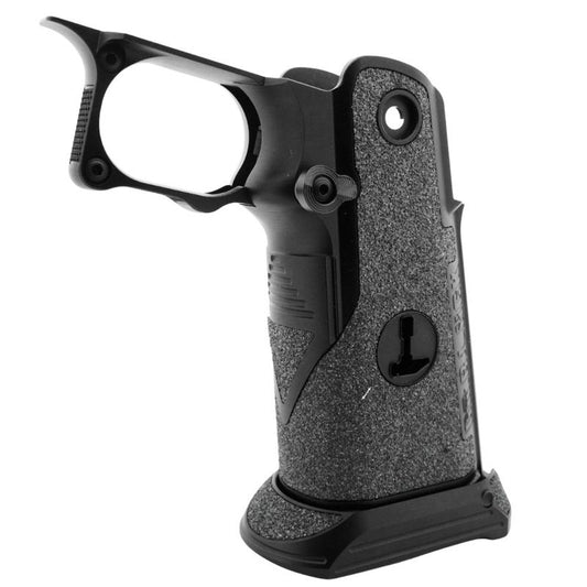 Dr. Black Tokyo Marui ハイキャパ GBB アルミグリップ (タイプC、ブラック)-AIRSOFT GOGO エアガン・サバゲー用品通販