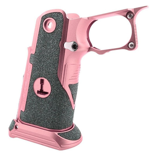 Dr. Black Tokyo Marui ハイキャパ GBB アルミグリップ (タイプC、ピンク)-AIRSOFT GOGO エアガン・サバゲー用品通販