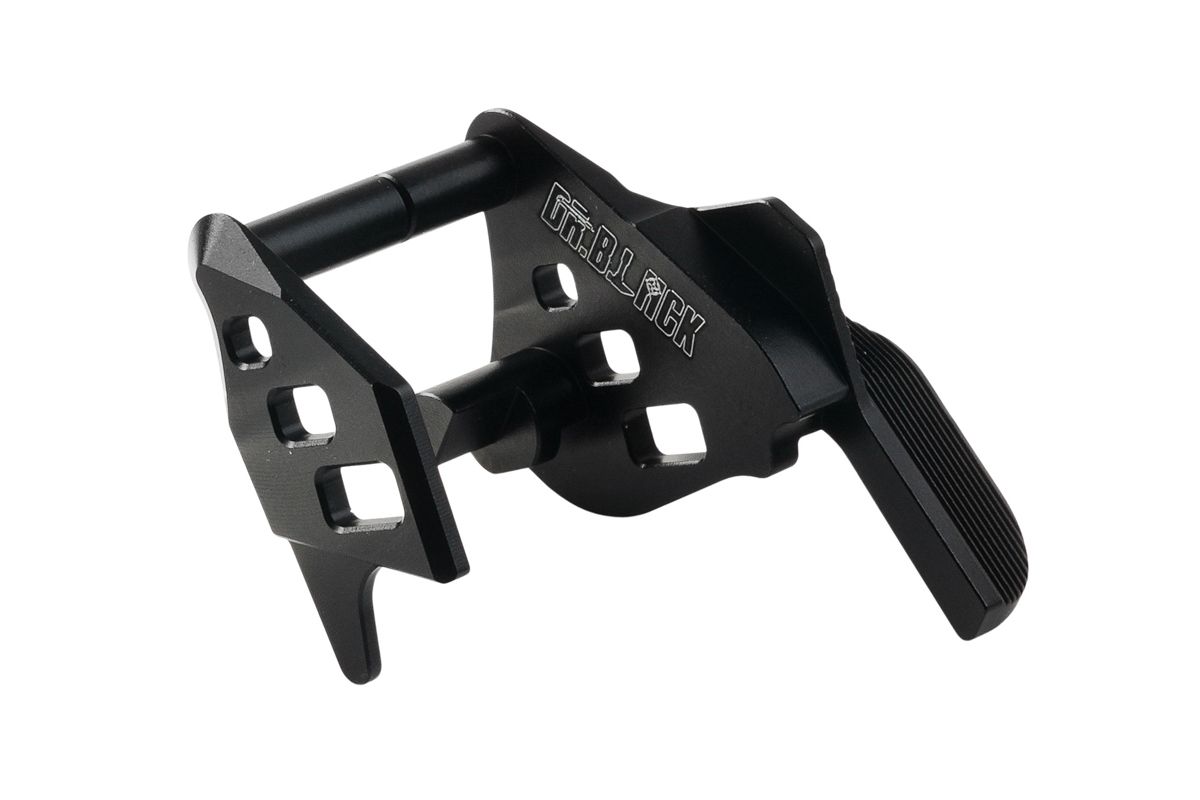 Dr. Black Tokyo Marui ハイキャパ GBB アルミサムセフティ (タイプA、ブラック)-AIRSOFT GOGO エアガン・サバゲー用品通販