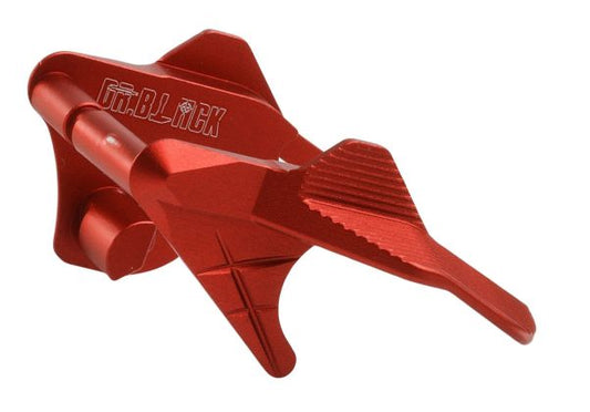 Dr. Black Tokyo Marui ハイキャパ GBB アルミサムセフティ (タイプC、赤)-AIRSOFT GOGO エアガン・サバゲー用品通販