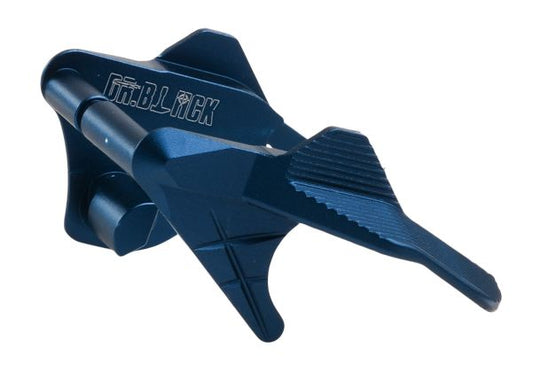 Dr. Black Tokyo Marui ハイキャパ GBB アルミサムセフティ (タイプC、ブルー)-AIRSOFT GOGO エアガン・サバゲー用品通販