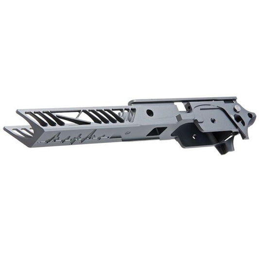 Dr. Black Tokyo Marui ハイキャパ GBB フレーム (CNC アルミニウム、4.3 インチ、タイプ 1) - グレー-AIRSOFT GOGO エアガン・サバゲー用品通販