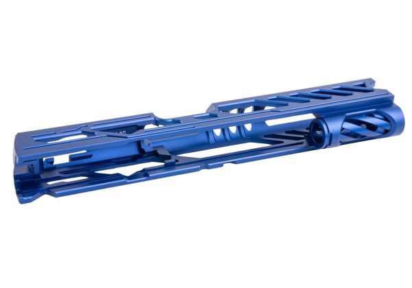Dr. Black Tokyo Marui ハイキャパ5.1 GBB アルミスタンダードGBBスライド (タイプ「Y」、ブルー)-AIRSOFT GOGO エアガン・サバゲー用品通販