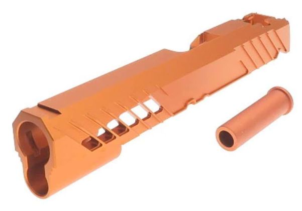 Dr. Black Tokyo Marui ハイキャパ5.1 GBB GBBスライド (タイプ300R、アルミ、オレンジ)-AIRSOFT GOGO エアガン・サバゲー用品通販