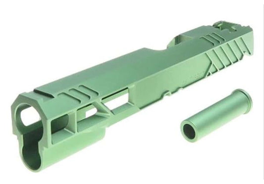 Dr. Black Tokyo Marui ハイキャパ5.1 GBB GBBスライド (タイプ507、アルミ、グリーン)-AIRSOFT GOGO エアガン・サバゲー用品通販