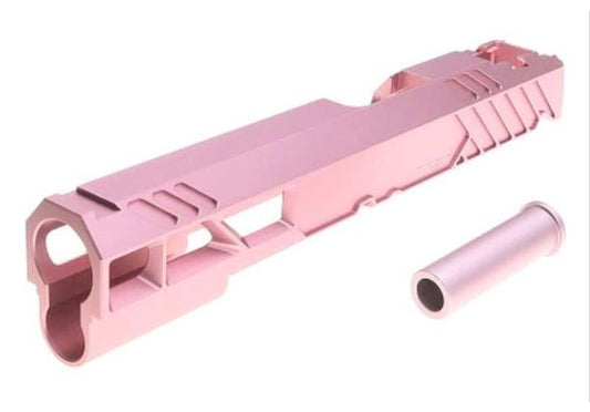 Dr. Black Tokyo Marui ハイキャパ5.1 GBB GBBスライド (タイプ507、アルミ、ピンク)-AIRSOFT GOGO エアガン・サバゲー用品通販
