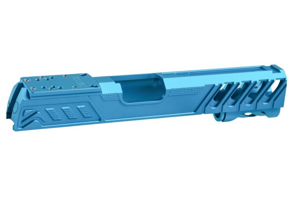 Dr. Black Tokyo Marui ハイキャパ5.1 GBB GBBスライド (タイプ「W」、アルミ、アクア)-AIRSOFT GOGO エアガン・サバゲー用品通販
