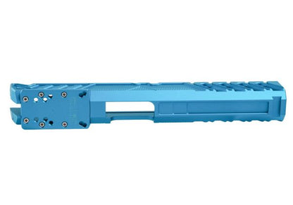 Dr. Black Tokyo Marui ハイキャパ5.1 GBB GBBスライド (タイプ「W」、アルミ、アクア)-AIRSOFT GOGO エアガン・サバゲー用品通販