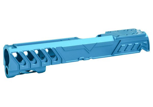 Dr. Black Tokyo Marui ハイキャパ5.1 GBB GBBスライド (タイプ「W」、アルミ、アクア)-AIRSOFT GOGO エアガン・サバゲー用品通販