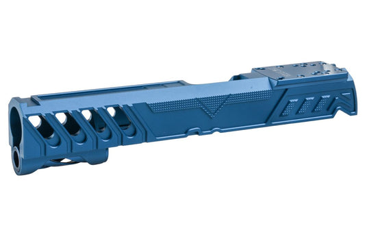 Dr. Black Tokyo Marui ハイキャパ5.1 GBB GBBスライド (タイプ「W」、アルミ、ブルー)-AIRSOFT GOGO エアガン・サバゲー用品通販