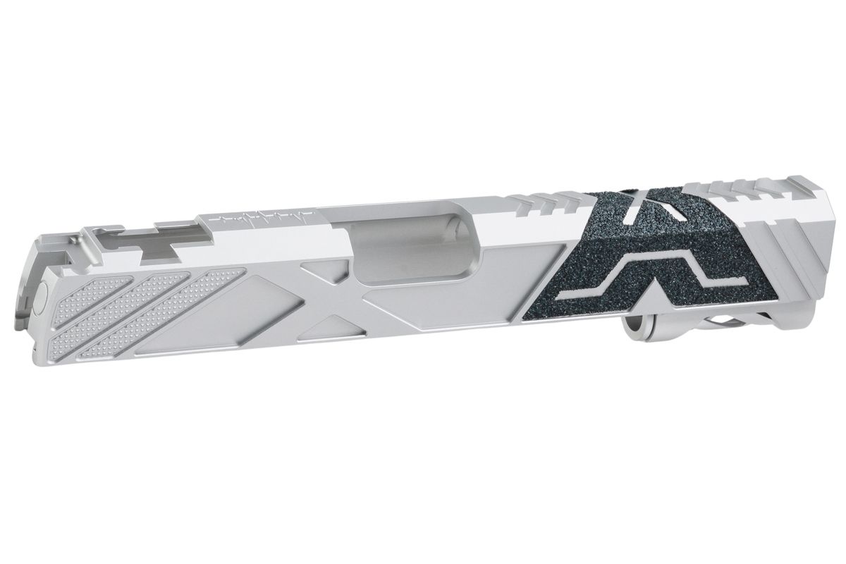Dr. Black Tokyo Marui ハイキャパ5.1 GBB GBBスライド (タイプ「X」、アルミニウム / アルミ、銀(ぎん))-AIRSOFT GOGO エアガン・サバゲー用品通販