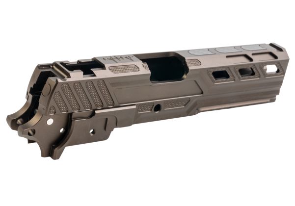 Dr. Black Tokyo Marui ハイキャパ5.1 GBB GBBスライド&フレームキット (タイプZ、アルミ、タン)-AIRSOFT GOGO エアガン・サバゲー用品通販