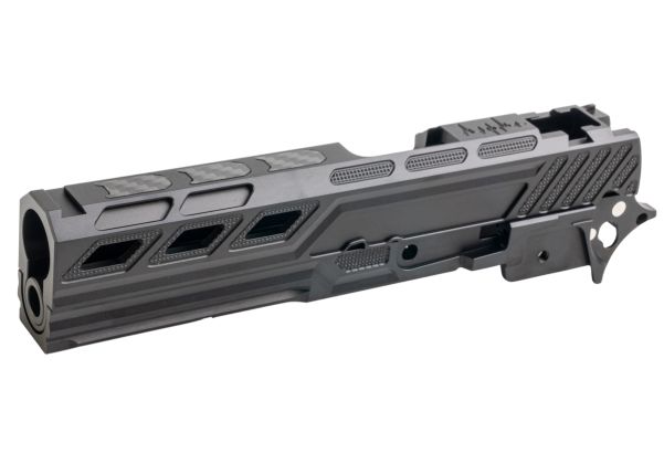 Dr. Black Tokyo Marui ハイキャパ5.1 GBB GBBスライド＆フレームキット（タイプZ、アルミ製、ブラック）-AIRSOFT GOGO エアガン・サバゲー用品通販