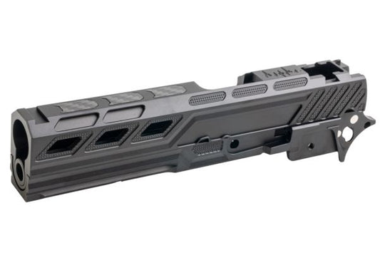 Dr. Black Tokyo Marui ハイキャパ5.1 GBB GBBスライド＆フレームキット（タイプZ、アルミ製、ブラック）-AIRSOFT GOGO エアガン・サバゲー用品通販