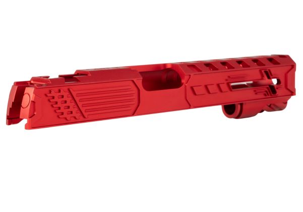Dr. Black Tokyo Marui ハイキャパ5.1 GBB 'ロイヤル' GBBスライド (アルミ、赤)-AIRSOFT GOGO エアガン・サバゲー用品通販