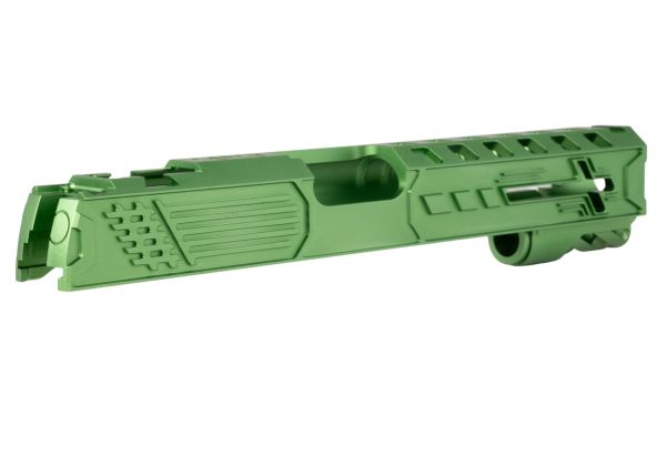 Dr. Black Tokyo Marui ハイキャパ5.1 GBB 'ロイヤル' GBBスライド (アルミ、グリーン)-AIRSOFT GOGO エアガン・サバゲー用品通販