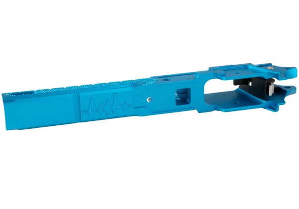 Dr. Black Tokyo Marui ハイキャパ5.1 GBBフレーム (スタイル05、CNCアルミニウム / アルミ、アクア)-AIRSOFT GOGO エアガン・サバゲー用品通販