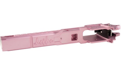 Dr. Black Tokyo Marui ハイキャパ5.1 GBBフレーム (スタイル05、CNCアルミニウム / アルミ、ピンク)-AIRSOFT GOGO エアガン・サバゲー用品通販