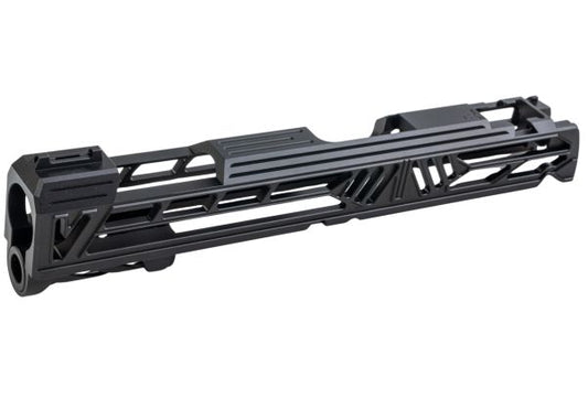 Dr. Black Tokyo Marui HI-CAPA 5.1 GBB GBBスライド（タイプV、イルミネーションフロントサイト付き、アルミ製、ブラック）-AIRSOFT GOGO エアガン・サバゲー用品通販