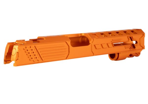 Dr. Black Tokyo Marui HI-CAPA5.1 GBB 'ロイヤル' GBBスライド (アルミ、オレンジ)-AIRSOFT GOGO エアガン・サバゲー用品通販