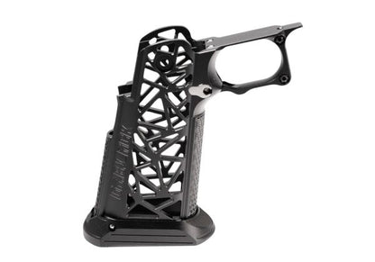 Dr.Black Tokyo Marui ハイキャパ GBB アルミグリップ (タイプA ブラック)-AIRSOFT GOGO エアガン・サバゲー用品通販