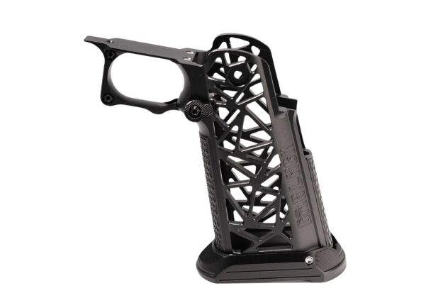 Dr.Black Tokyo Marui ハイキャパ GBB アルミグリップ (タイプA ブラック)-AIRSOFT GOGO エアガン・サバゲー用品通販