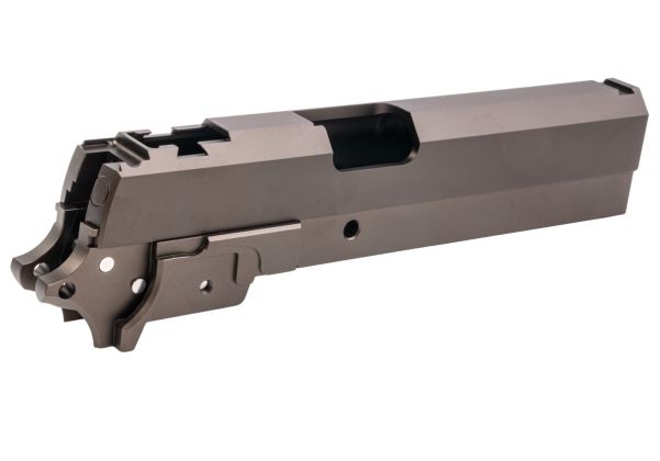 Dr.Black Tokyo Marui HI-CAPA5.1 GBB GBBスライド&フレームキット (タイプ CLEAN、アルミ、タン)-AIRSOFT GOGO エアガン・サバゲー用品通販