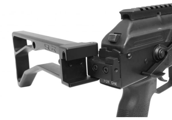 Dytac GHK AK GBBR エアソフト AK ビレットストック 折りたたみ式＆固定式ストックアダプターー付き - SLR Rifleworks ライセンス商品-AIRSOFT GOGO エアガン・サバゲー用品通販