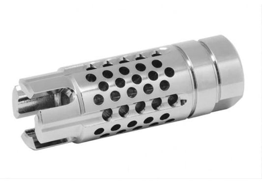 Dytac SLR Synergy コンペンセイター 5.56 (14mm CCW) (SLR Rifleworks ライセンス製品) - チタン銀(ぎん)-AIRSOFT GOGO エアガン・サバゲー用品通販