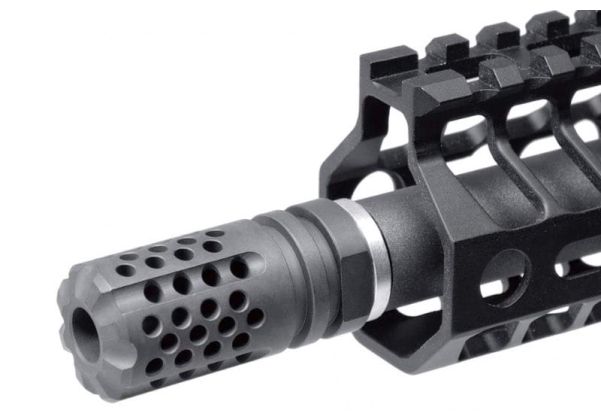 Dytac SLR Synergy Mini コンペンセイター 5.56 (14mm CCW) (SLR Rifleworks ライセンス製品) - ブラック-AIRSOFT GOGO エアガン・サバゲー用品通販