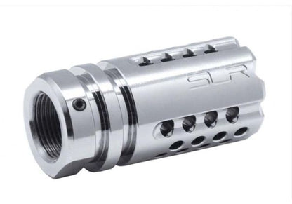 Dytac SLR Synergy Mini コンペンセイター 5.56 (14mm CCW) (SLR Rifleworks ライセンス製品) - チタン銀(ぎん)-AIRSOFT GOGO エアガン・サバゲー用品通販