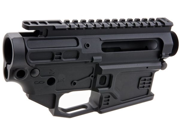 Dytac製 CNCアルミニウム / アルミ製 B15レシーバー（Tokyo Marui MWS M4 GBBR用） - ブラック（SLR Rifleworks社ライセンス商品）-AIRSOFT GOGO エアガン・サバゲー用品通販