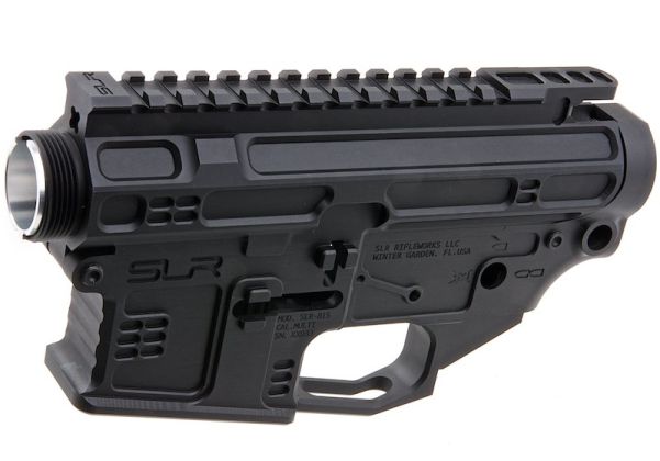 Dytac製 CNCアルミニウム / アルミ製 B15レシーバー（Tokyo Marui MWS M4 GBBR用） - ブラック（SLR Rifleworks社ライセンス商品）-AIRSOFT GOGO エアガン・サバゲー用品通販