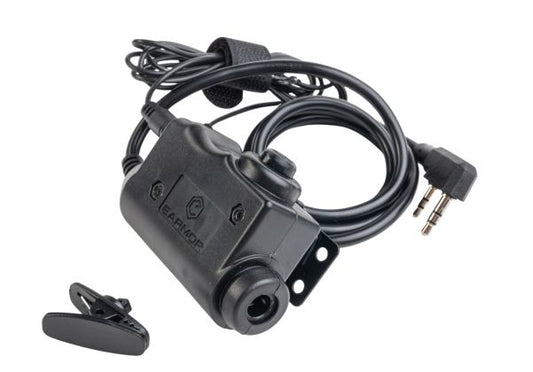 Earmor M52 プッシュトゥトーク（サムボタン付き）（TP-120）（ケンウッドプラグ）-AIRSOFT GOGO エアガン・サバゲー用品通販