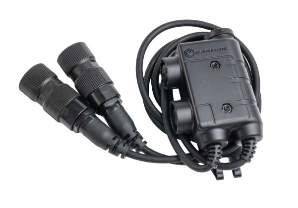 Earmor M56 デュアルコム プッシュトゥトーク（U-174ヘッドセットコネクタ）（Army用規格6ピンプラグ）-AIRSOFT GOGO エアガン・サバゲー用品通販