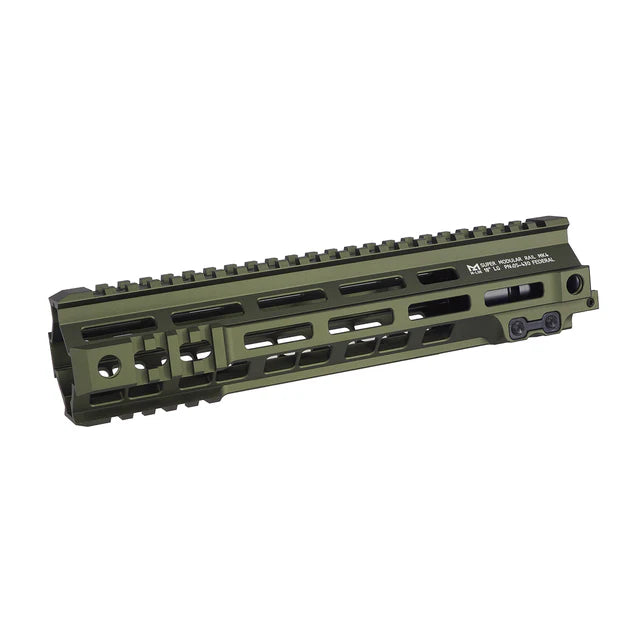 E&C 10インチ SMR MK4 M-Lok ハンドガード M4 AEG / GBB用 (MP1000)-緑-AIRSOFT GOGO エアガン・サバゲー用品通販