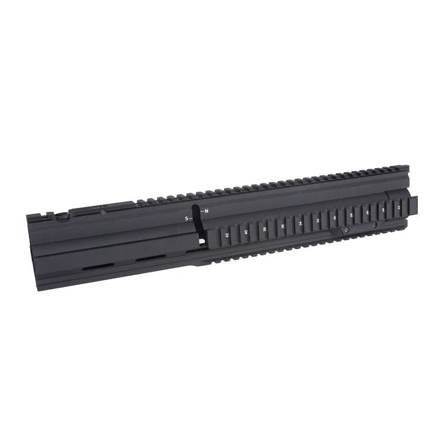 E&C 16 インチ ハンドガード G28 AEG エアソフトガン用 (EC-MP528) - ブラック-AIRSOFT GOGO エアガン・サバゲー用品通販