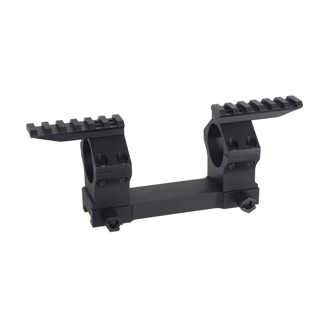 E&C 30mm スコープマウント（G28 / MR308用 T1サンシェードマウント付き）（EC-MP424）- ブラック-AIRSOFT GOGO エアガン・サバゲー用品通販