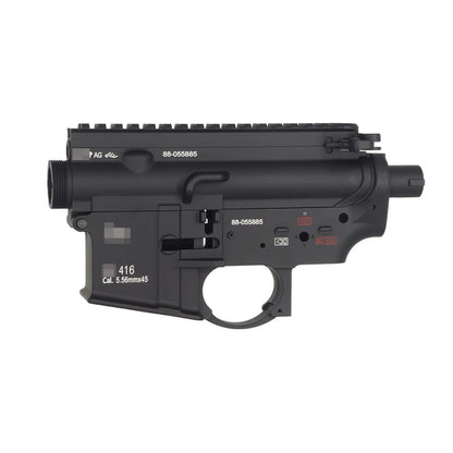 E&C 416A5 メタルレシーバー 416 / M4 AEG エアソフトガン用 (MP315B) - ブラック-AIRSOFT GOGO エアガン・サバゲー用品通販