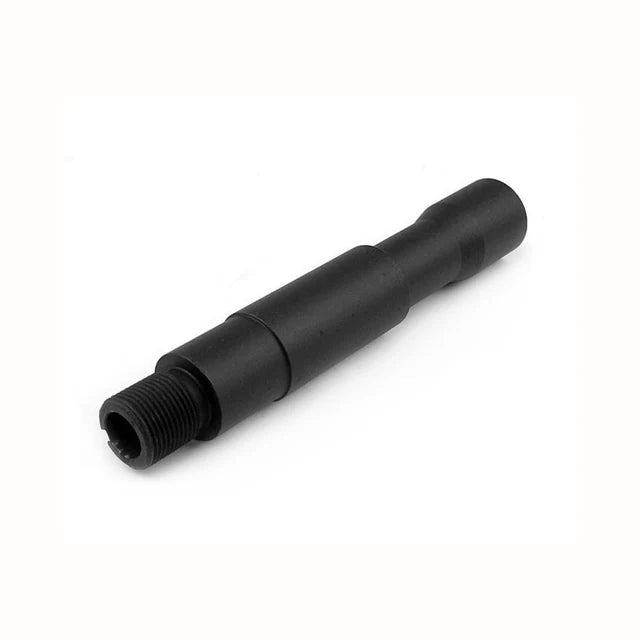 E&C アルミ M4 アウターバレルエクステンション 14mm (MP020) - ブラック-AIRSOFT GOGO エアガン・サバゲー用品通販
