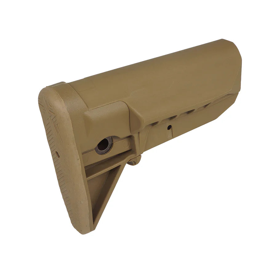 E&C Bravo MOD.0 SOPMODスタイル AR/M4 エアソフトガン用 リトラクタブルストック (EC-MP223) - ダークアース-AIRSOFT GOGO エアガン・サバゲー用品通販