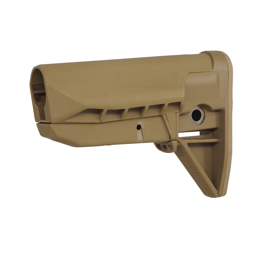 E&C Bravo MOD.0 SOPMODスタイル AR/M4 エアソフトガン用 リトラクタブルストック (EC-MP223) - ダークアース-AIRSOFT GOGO エアガン・サバゲー用品通販