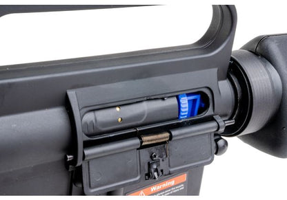 E&C COLT M16A1 エアソフト電動ライフル（EC320 QC 2.0(機械の)メカボックス搭載） - ブラック（Cybergun社ライセンス商品）-AIRSOFT GOGO エアガン・サバゲー用品通販